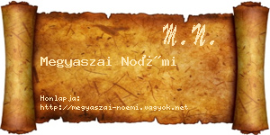 Megyaszai Noémi névjegykártya